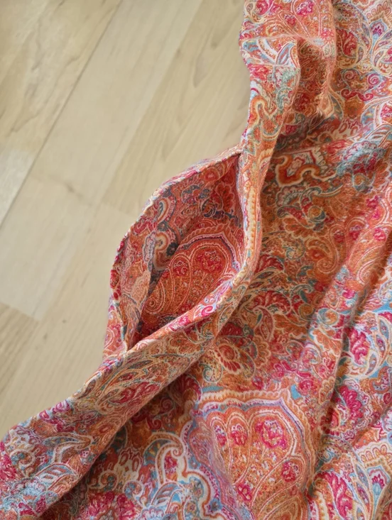 J.Jill Love Linen 100% Linen Paisley Print Dress With Pockets Size Mediun - Picture 5 of 13